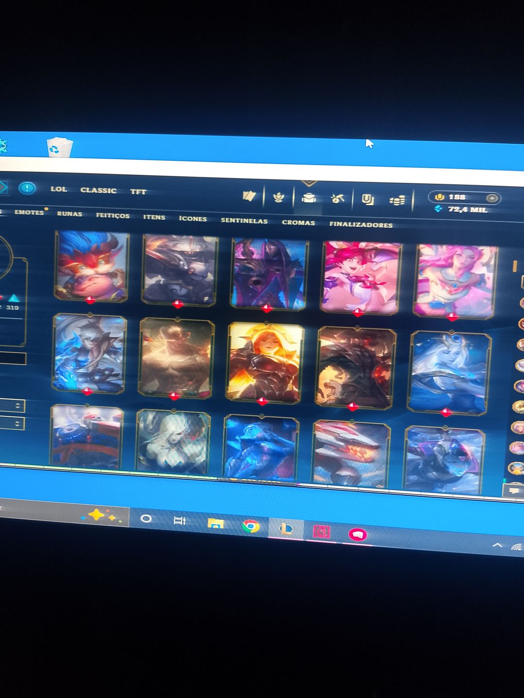 Continha para seu dia a dia coma várias skins lendárias e épicas