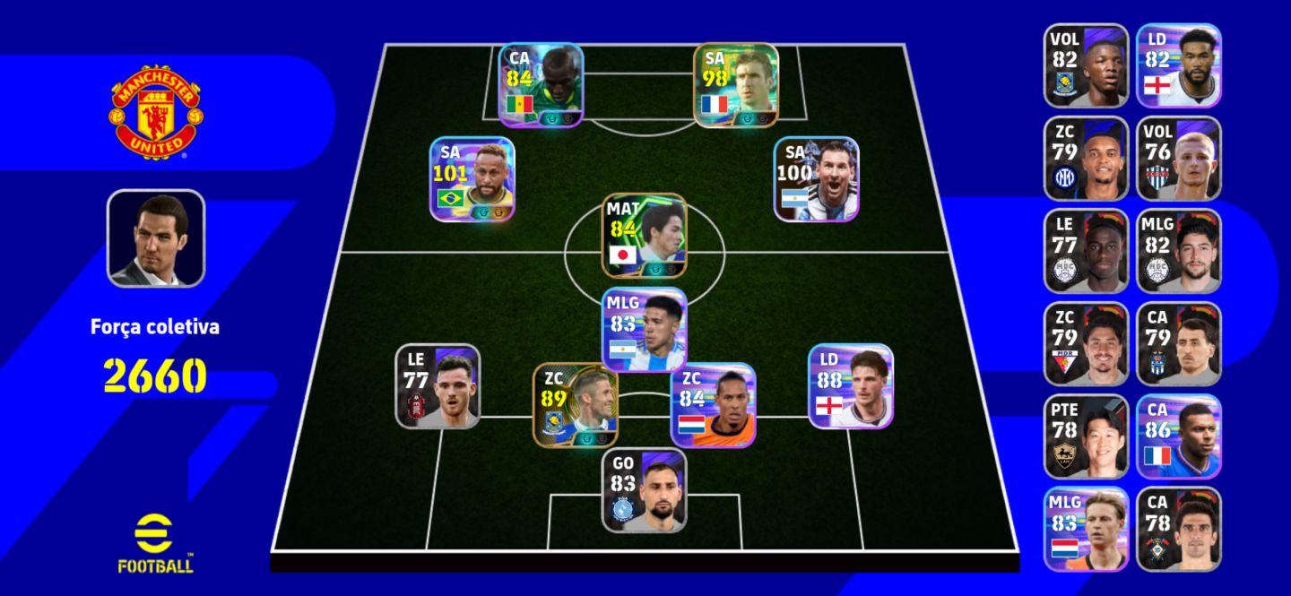 CONTA EFOOTBALL COM NEYMAR BLITZ E GARY CAHILL 106