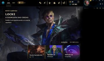 Conta do league of legends com skin udyr ultimate entre outras