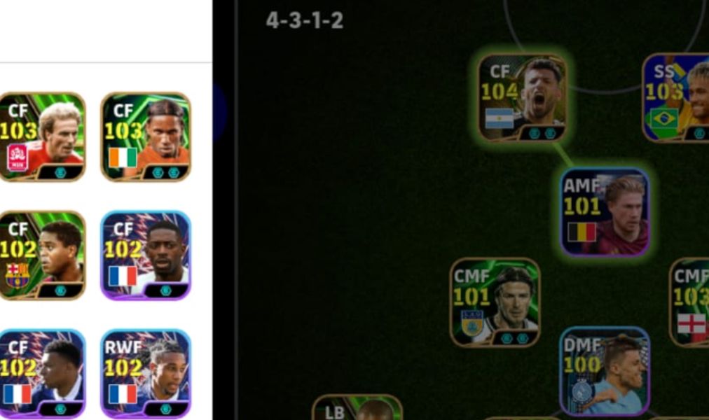 Conta Efootball (jogadores de pack, Aguero, Rijkaard, Beckenbauer, Rummenigge)