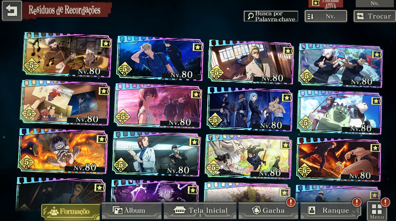 Conta JJK 9 Limitados + Cubos e 1K+ Tickets