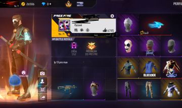 Conta free fire com ragnarok e muito mais