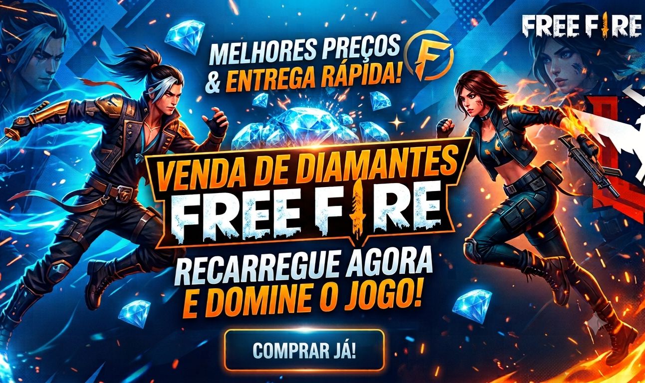 [MAIS VENDIDO] DIAMANTES FREE FIRE EM PROMOÇÃO!