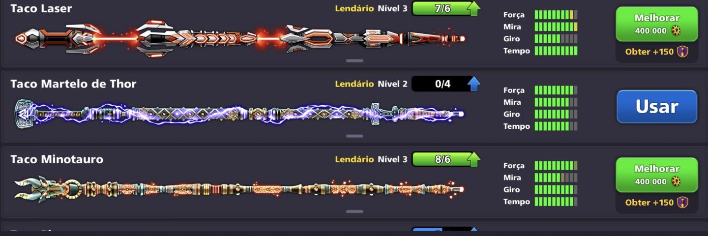 CONTA 8 BALL POOL TOP - NÍVEL 79 | 15+ TACOS LENDÁRIOS | VIP ESMERALDA