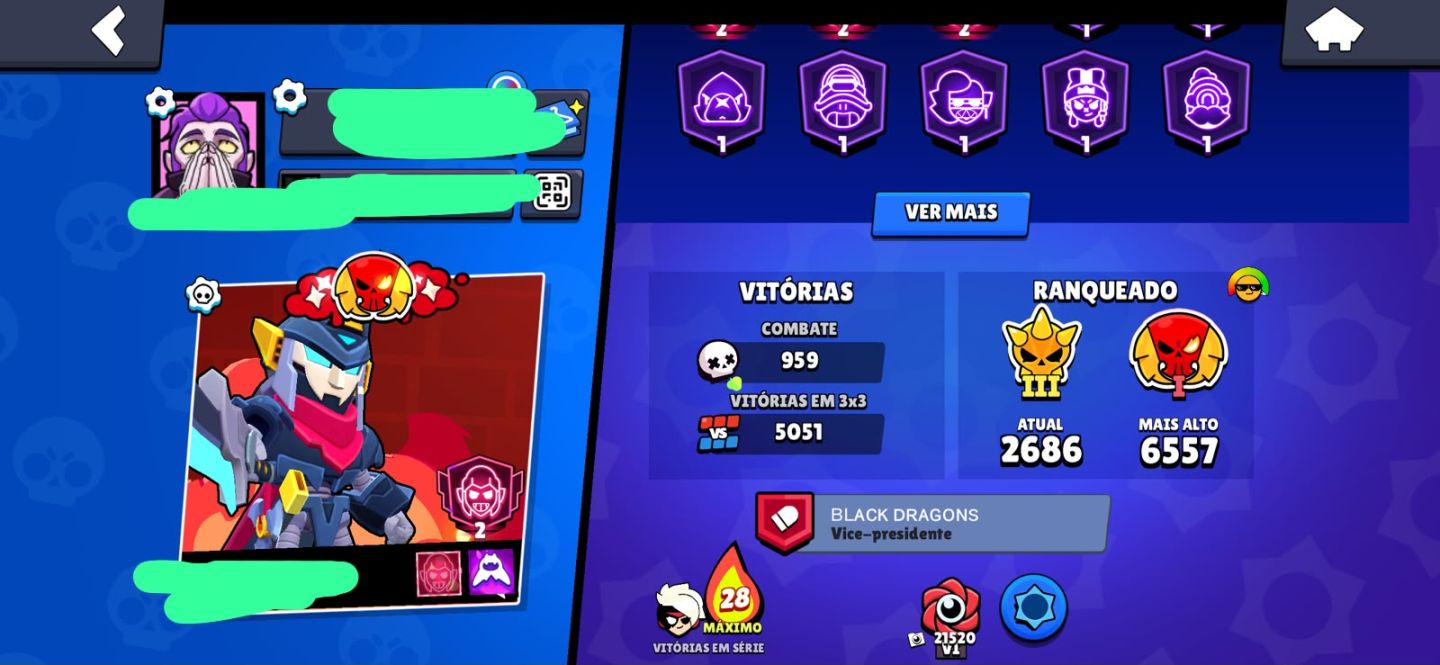 Conta Brawl star main mortis 42k de troféus