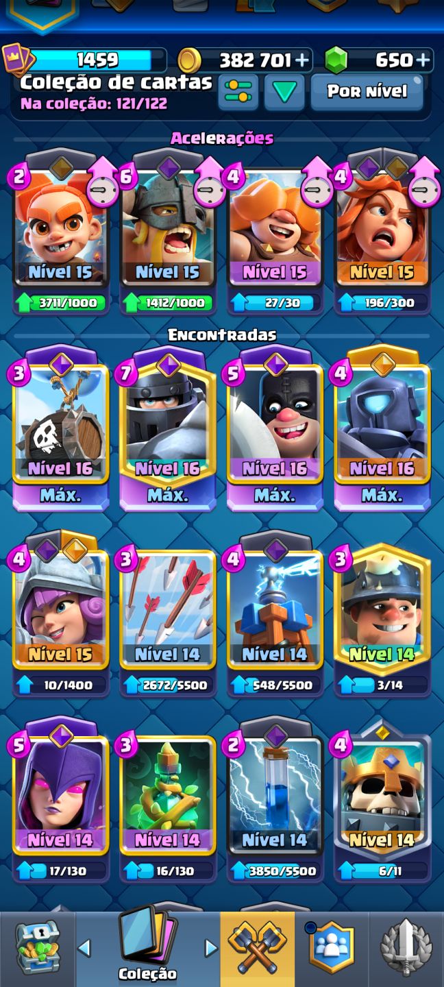 Conta de Clash Royale a venda rara, com heróicas e SKINS de torre