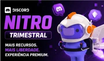 DISCORD NITRO 3 MÊSES/TRIMENSAL + ATIVAÇÃO
