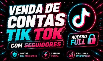 CONTAS TIKTOK COM SEGUIDORES | VAZIAS | FULL ACESSO | MELHOR PREÇO