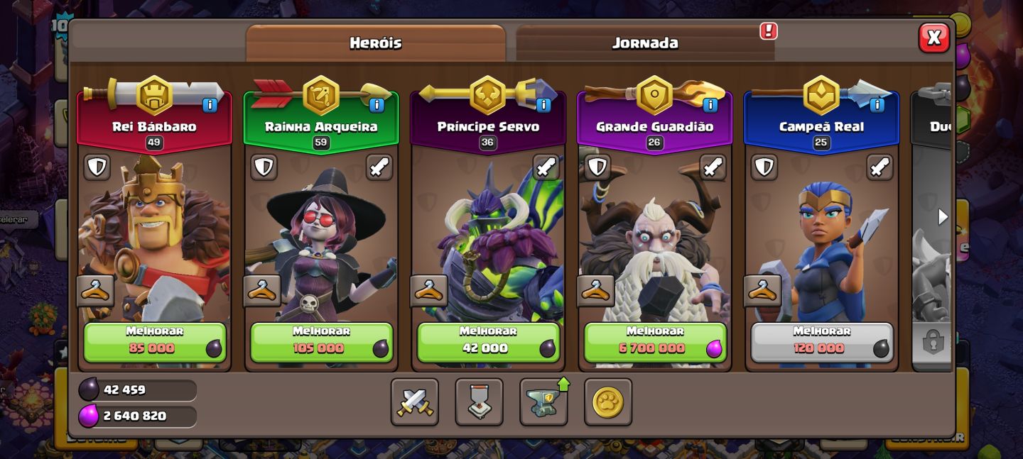 CONTA SUPERCELL 3 EM 1 | CV13 + 14 EVOLUÇÕES + 5 HERÓIS + 14K TROFÉUS