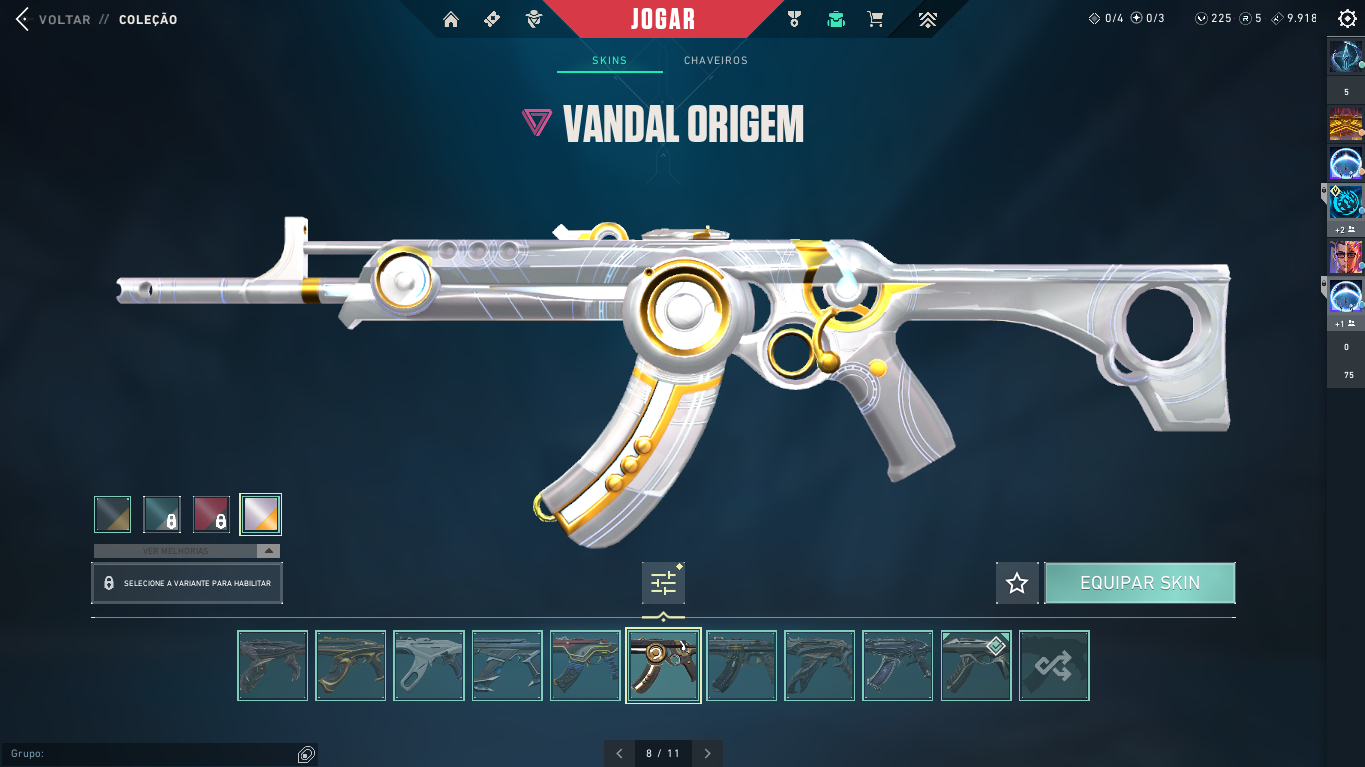 CONTA VALORANT 2.4K GASTOS, 15 SKINS DE VANDAL, 4 FACAS