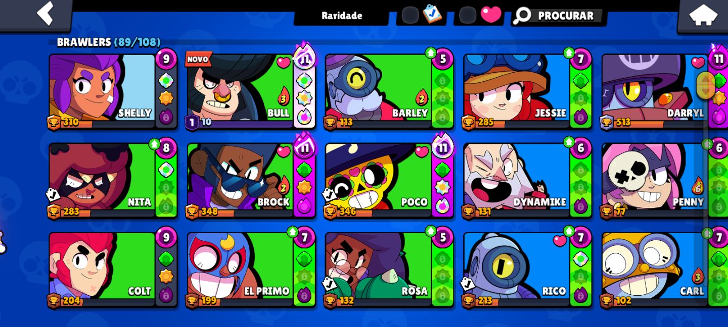 Conta de Brawl stars | 2023 | itens raros | Nori P1 em destaque