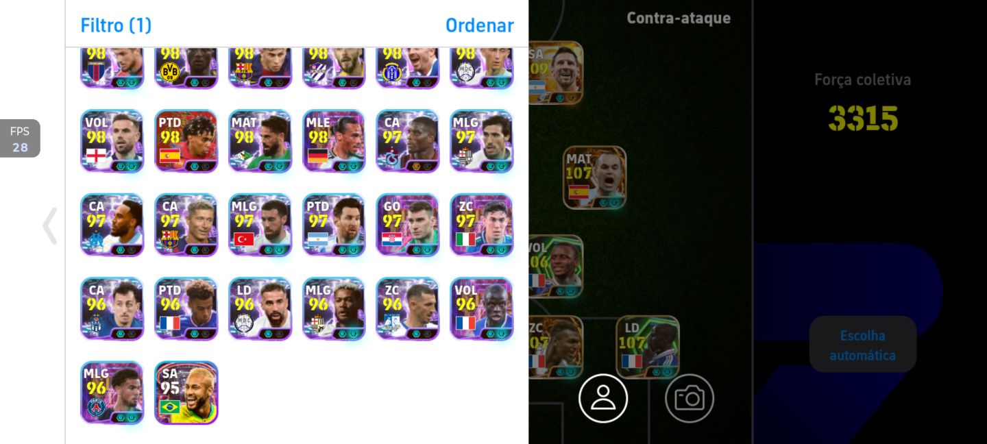 Time efootball Full épico, show time e lendários,