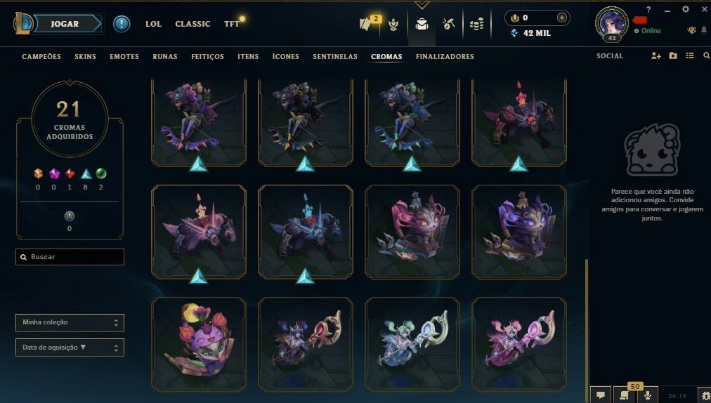 Conta main sup peel | diamante 4 com 69% de WR !