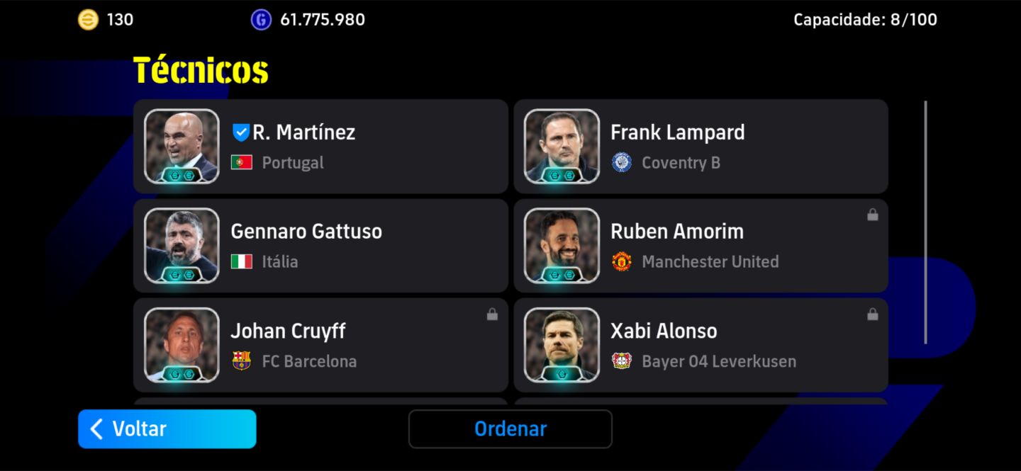 CONTA EFOOTBALL BOA +3263 DE FORÇA