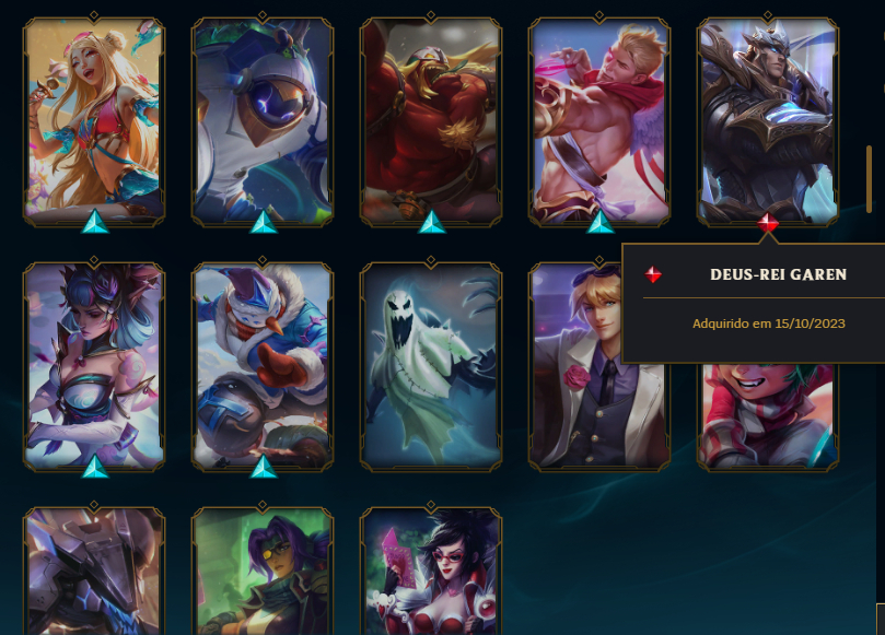 CONTA LEAGUE OF LEGENDS NVL 243 500K ZED 83 SKINS