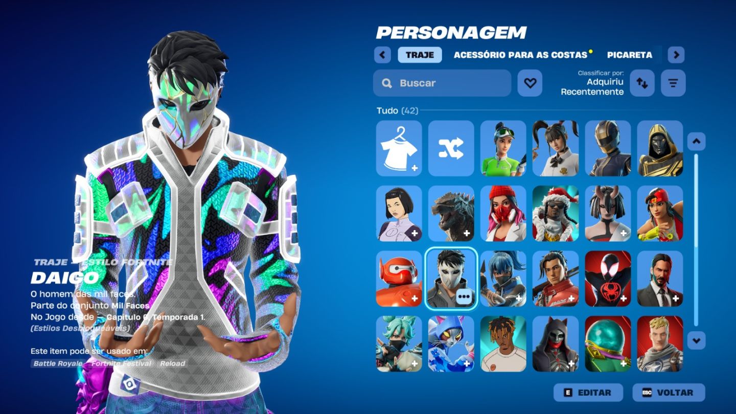 CONTA DE FORTNITE COM 40 SKINS | John Wick | PROMOÇÃO!