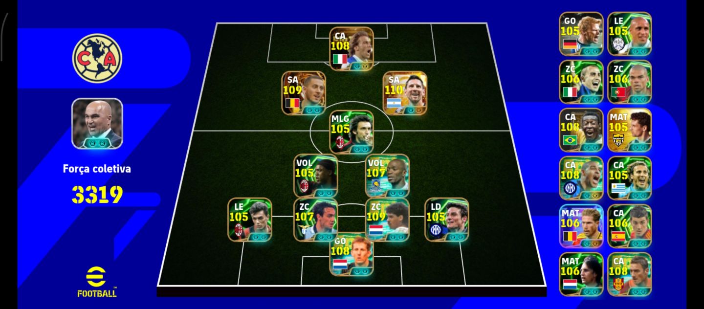 CONTA EFOOTBALL 3312+ DE FORÇA MÁXIMA