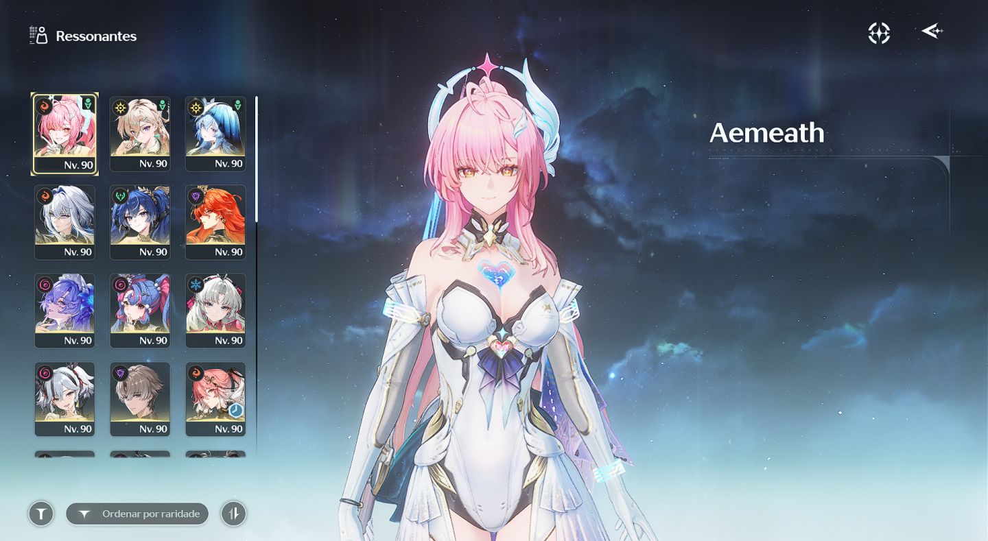 Conta Wuwa - UL 80 | 20 T5 (Yangyang Xuanling, Aemeath, Lynae,etc) | 14 armas T5