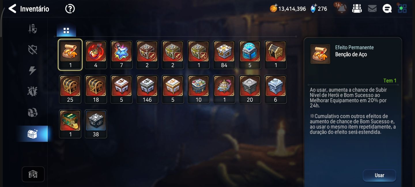 Conta epic seven com Rinak, Luna ML e muito mais!