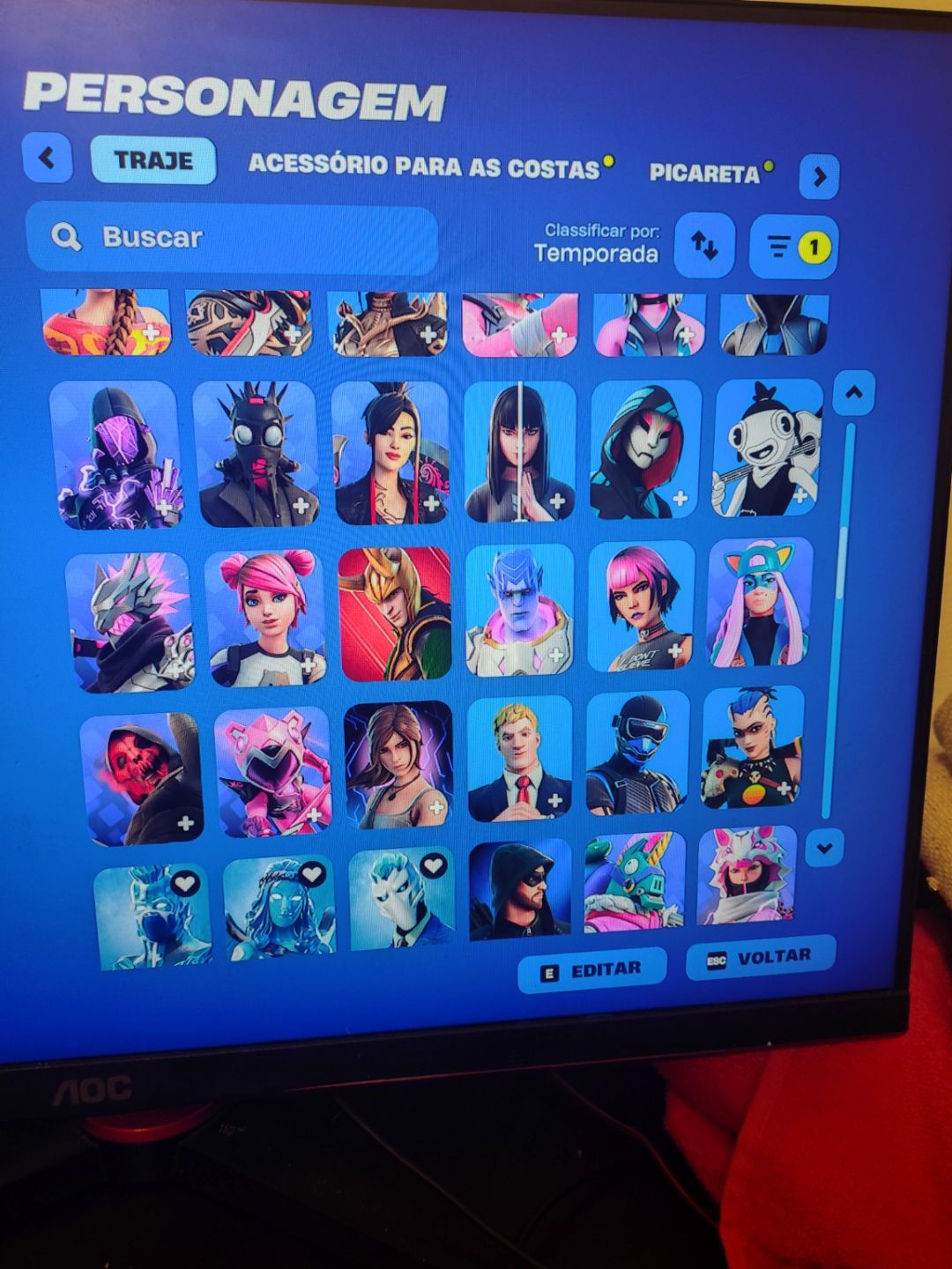 CONTA RARA FORTNITE 2017