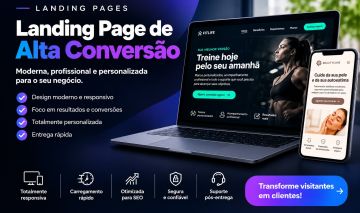 Landing Page de Alta Conversão, Moderna e Personaliza