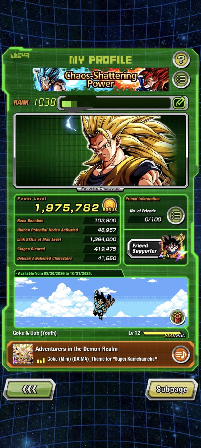 END GAME DOKKAN + 6K STONES