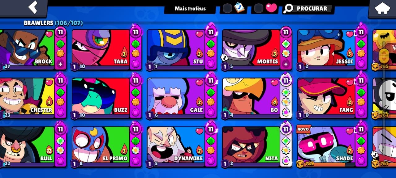 Conta Brawl Stars raríssima de 2018