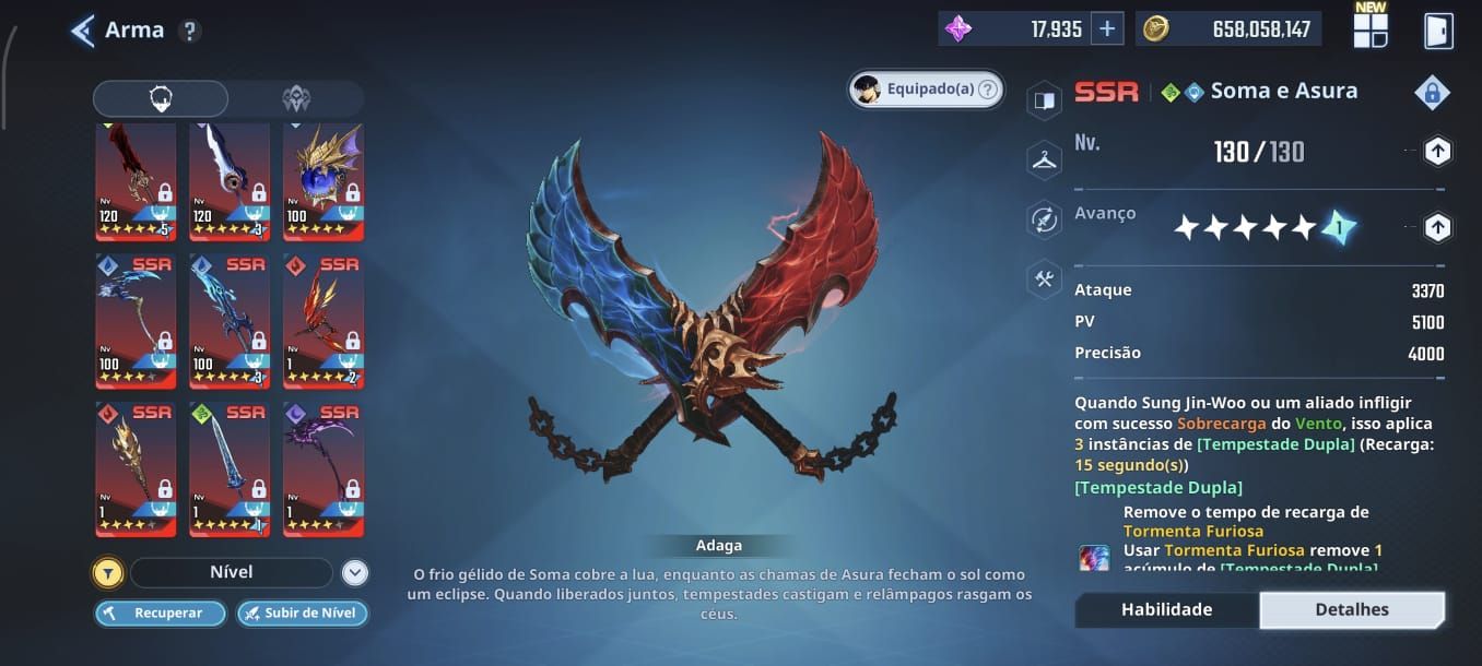 CONTA SOLO LEVELING: ARISE. LV 153, MYRO T2, POWER 4 KK E MEIO
