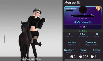 CONTA FEMININA NÍVEL 30 ITENS CROWNS E 9K DE AVACOINS