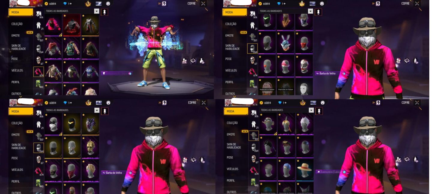 CONTA FREE FIRE PRIME 7 LEVEL 76 QUASE 9 ANOS