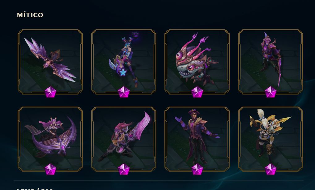 ACC DE LOL ADC + KAISA LENDA ASCENDIDA + TODAS SKIN DA VAYNE, SMOLDER E ZERI