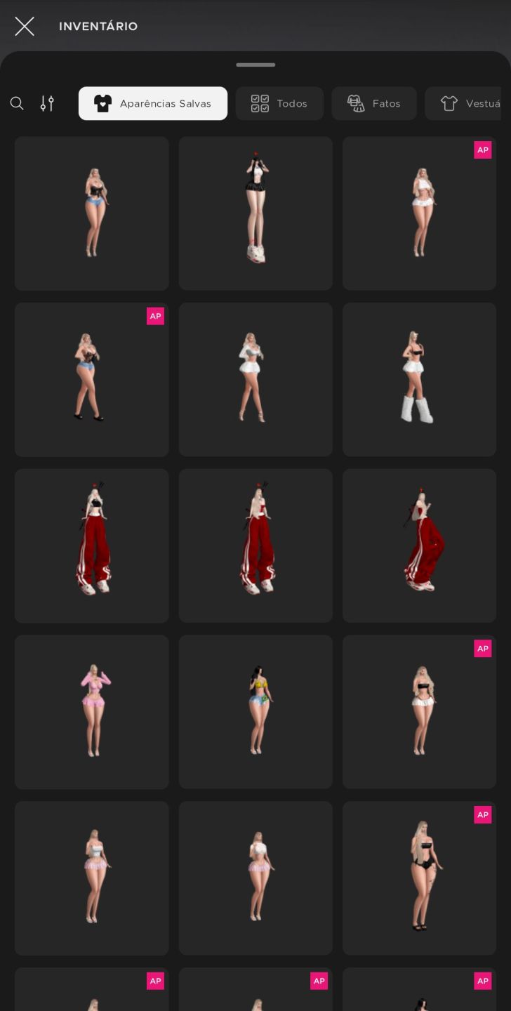 (PROMOÇÃO) CONTA IMVU FEMININA BARATA (AP+AGE, LE) VÁRIOS FITS PRONTOS.