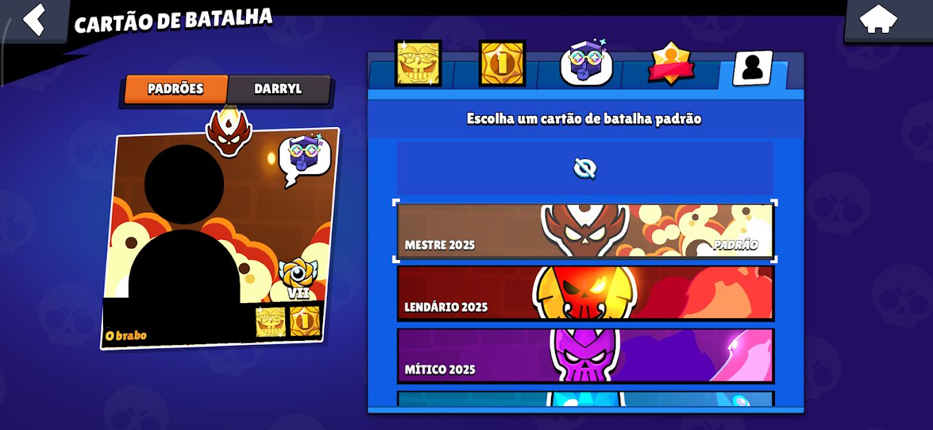 CONTA PRO PLAYER | FULL SKINS | COLECIONADOR - BRAWL STARS