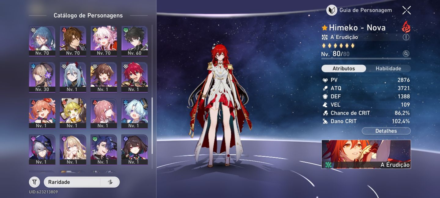Conta com Evernight e Saber E1R1, Yao Guang e outros
