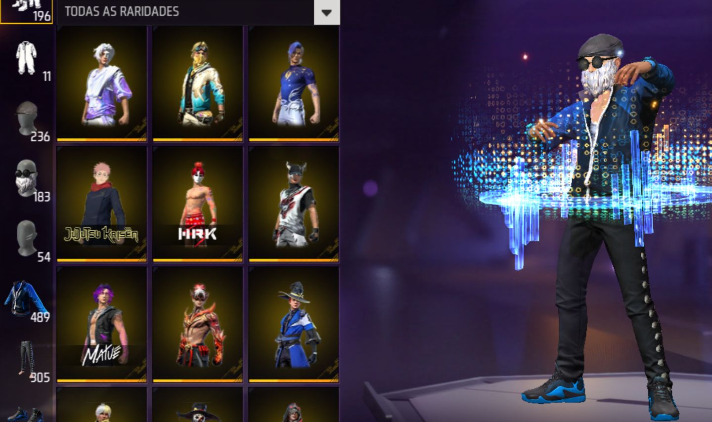 VENDENDO CONTA ANTIGA DE FREE FIRE!