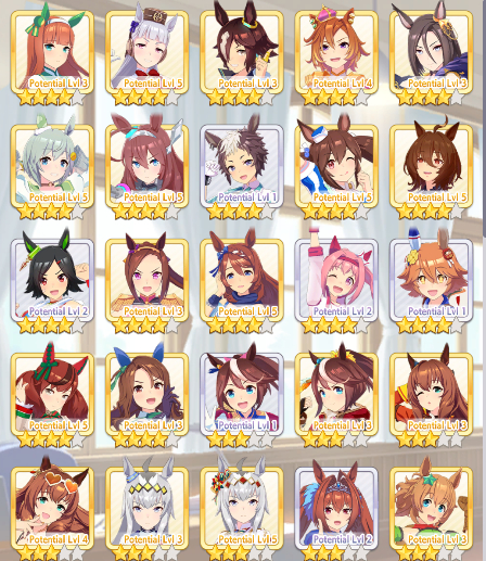 Conta Uma Musume avançada 56k carrots