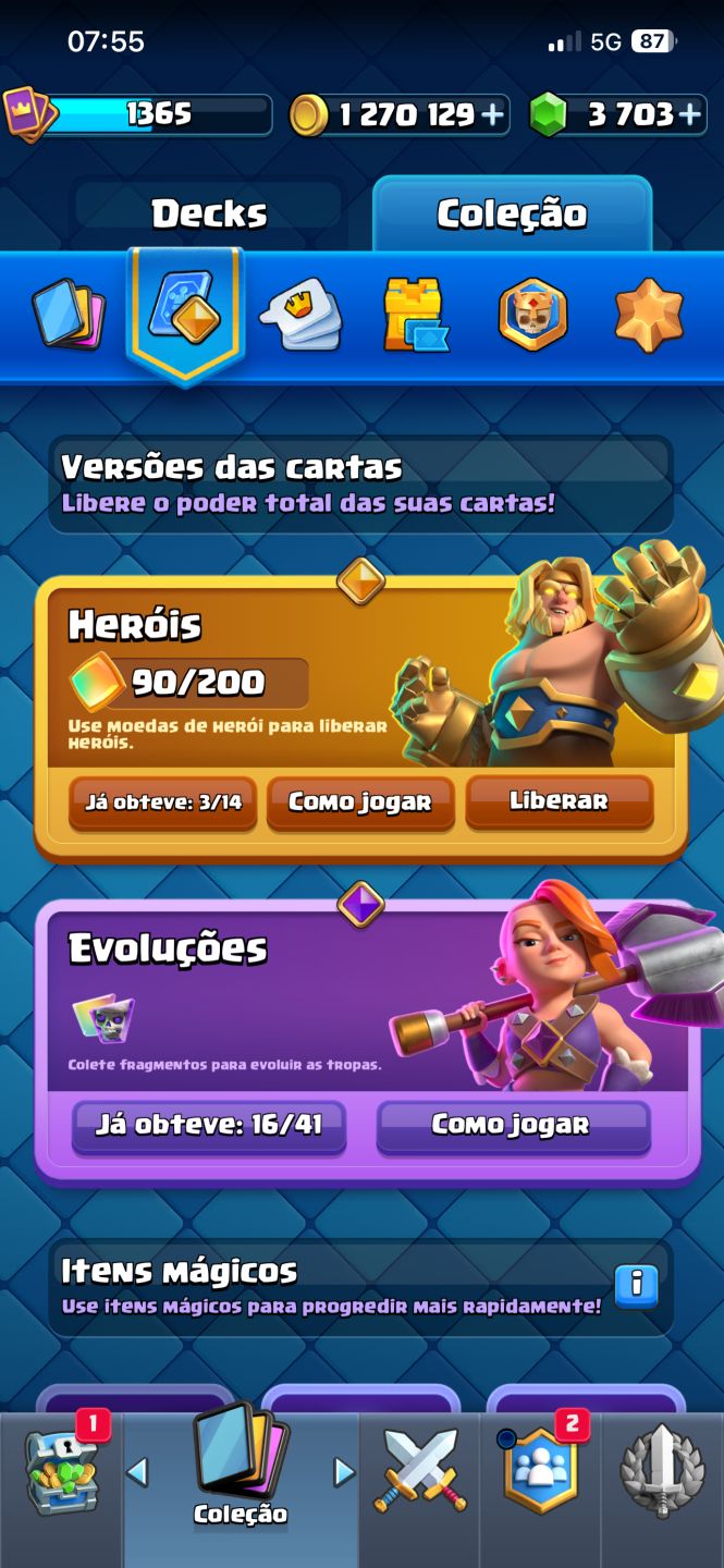 Conta Clash Royale, e de brinde cv10 com 5 construtores no Clash of Clans