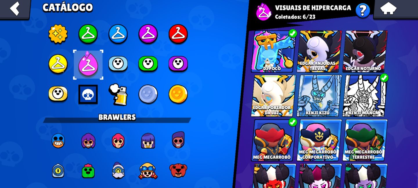 CONTA END GAME BRAWL STARS - 62K+ TROFÉUS (TODOS OS BRAWLERS + SKINS RARAS) D