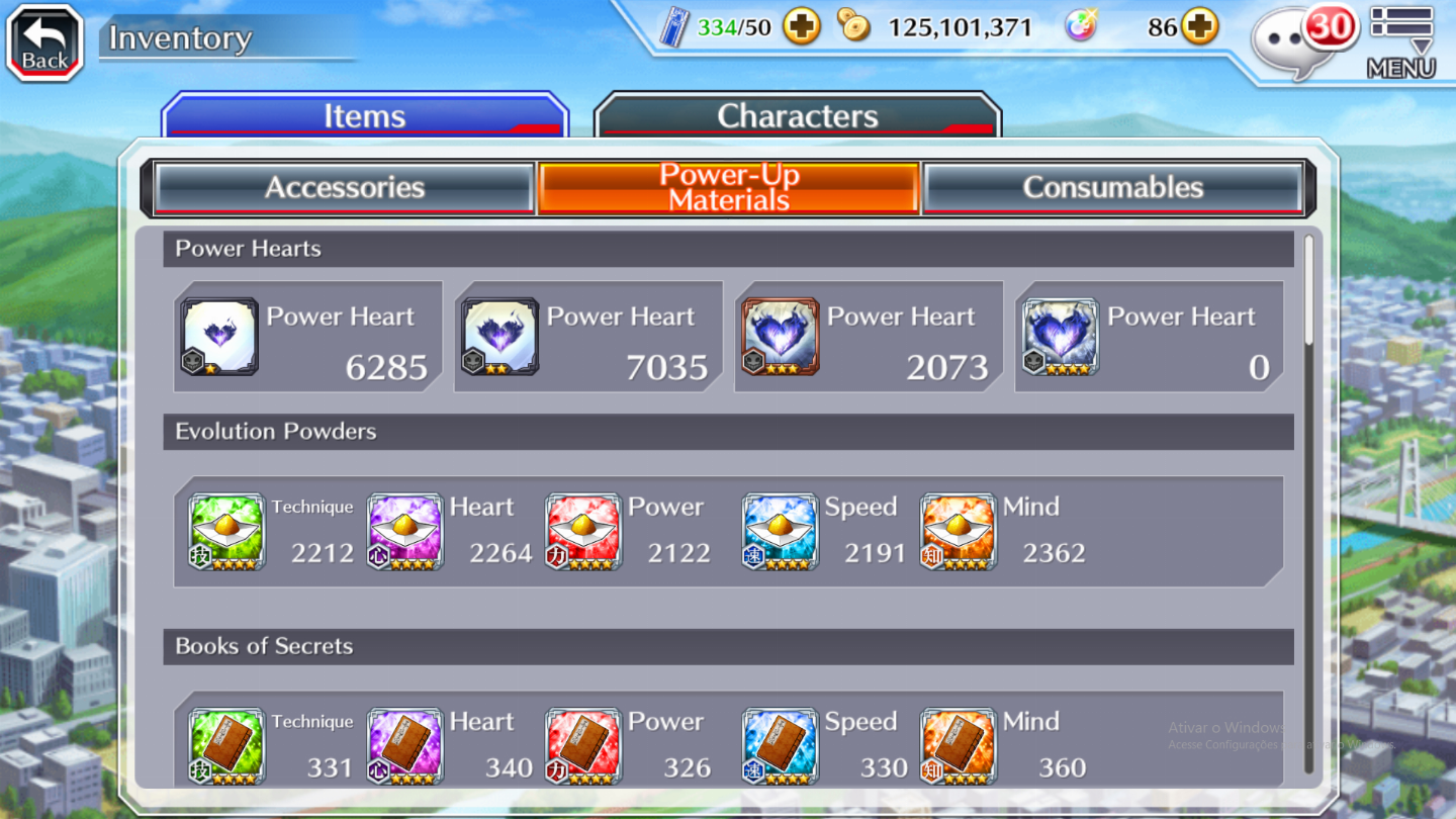 Conta de Bleach Brave Souls (BBS) Mid-Game