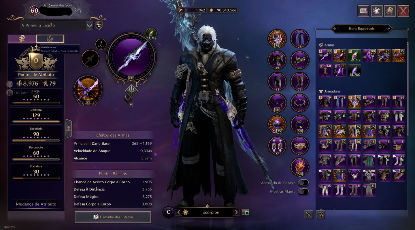 Muitas Skins e Ark Boss, 4 altt, maestria 1.598, 9500 GS
