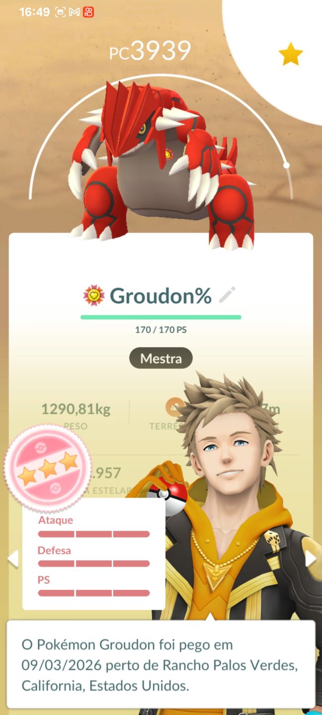 Conta Pokemon Go Elite