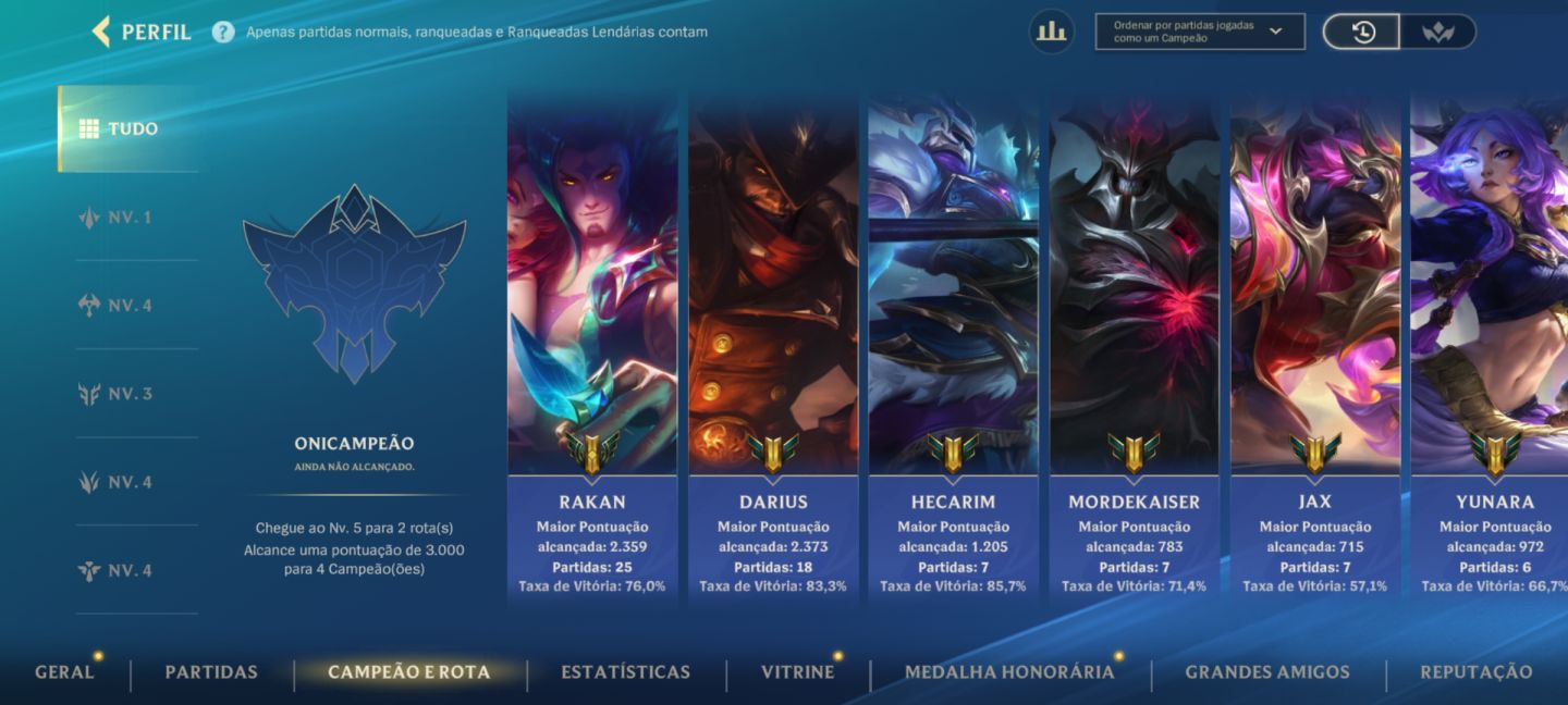Conta de league of legens wild rift básica