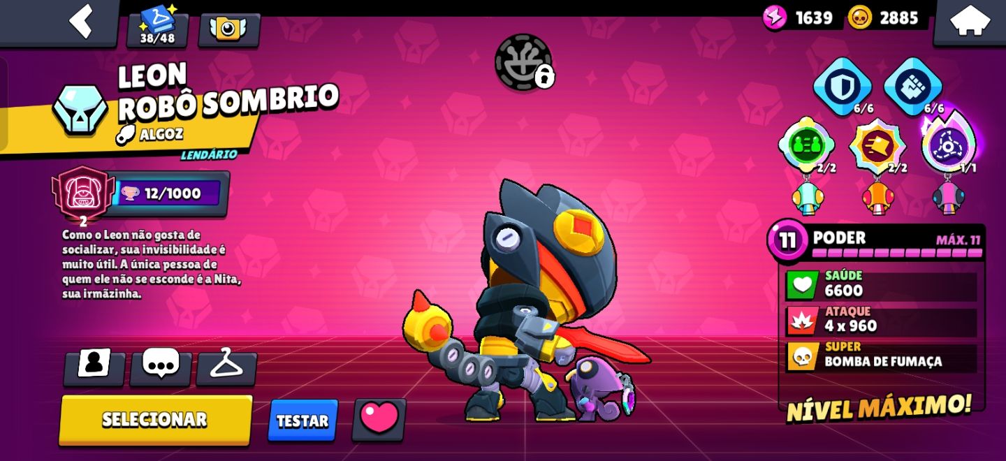 CONTA DE BRAWL STARS COM BRAWLERS LENDARIOS MAX E COM HYPER E SKINS MUITO BOAS!!
