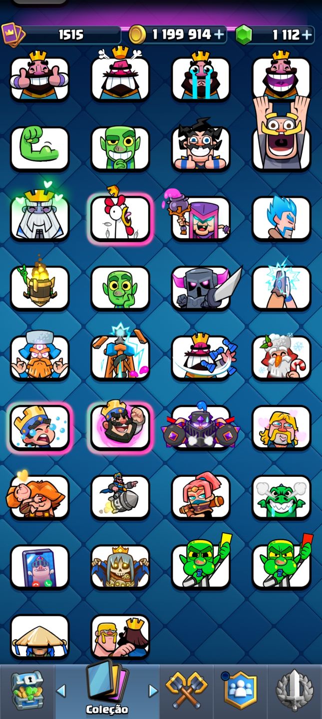 Conta de clash royale muito boa mais de 8k de trofeús,inclui uma conta de brawl