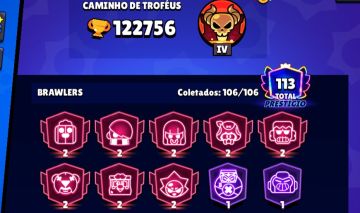 Conta Bralw stars 122k de troféus