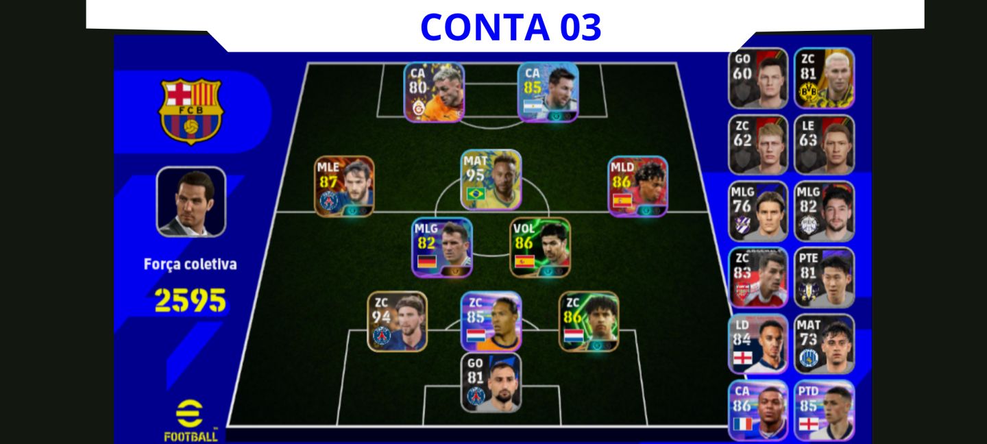 Contas Efootball Iniciais com Épicos/big Times Garantidos! Vol. 02