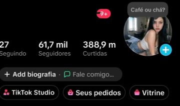 Conta TikTok 61K Seguidores + 388M Curtidas + Monetizada + TikTok Shop