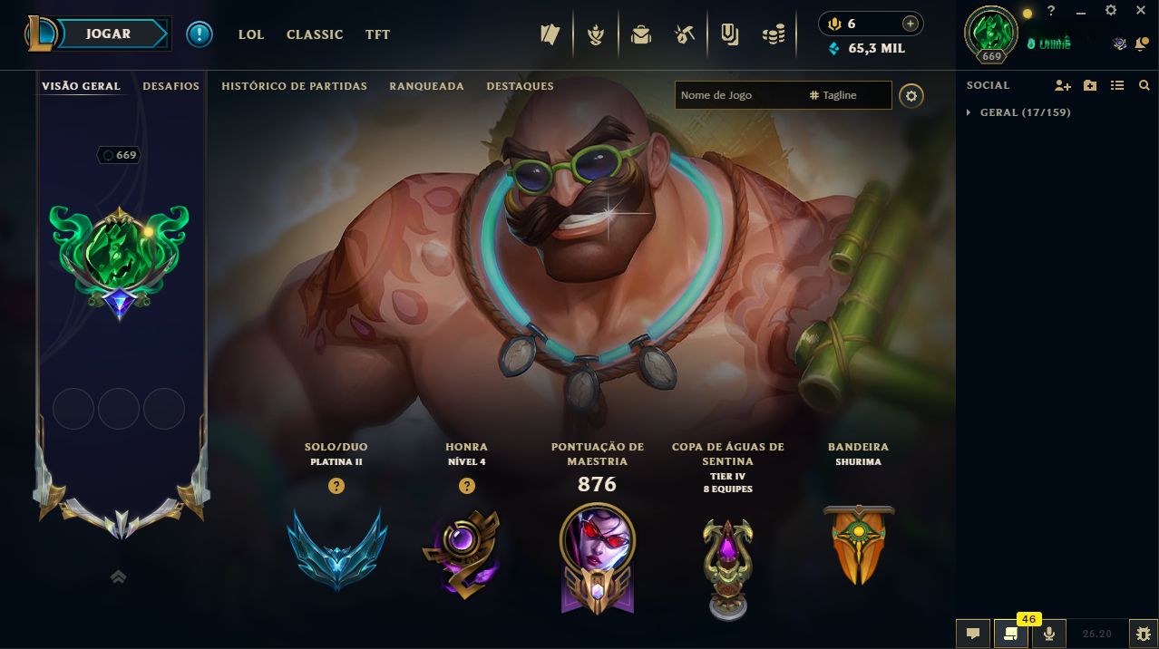 Conta de LoL com 353 SKINS + Conta de Valorant com skins e LvL 118.