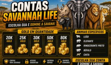 Conta Savanna Life com 30k Gold, Skin Impala exclusiva (entrega automática)