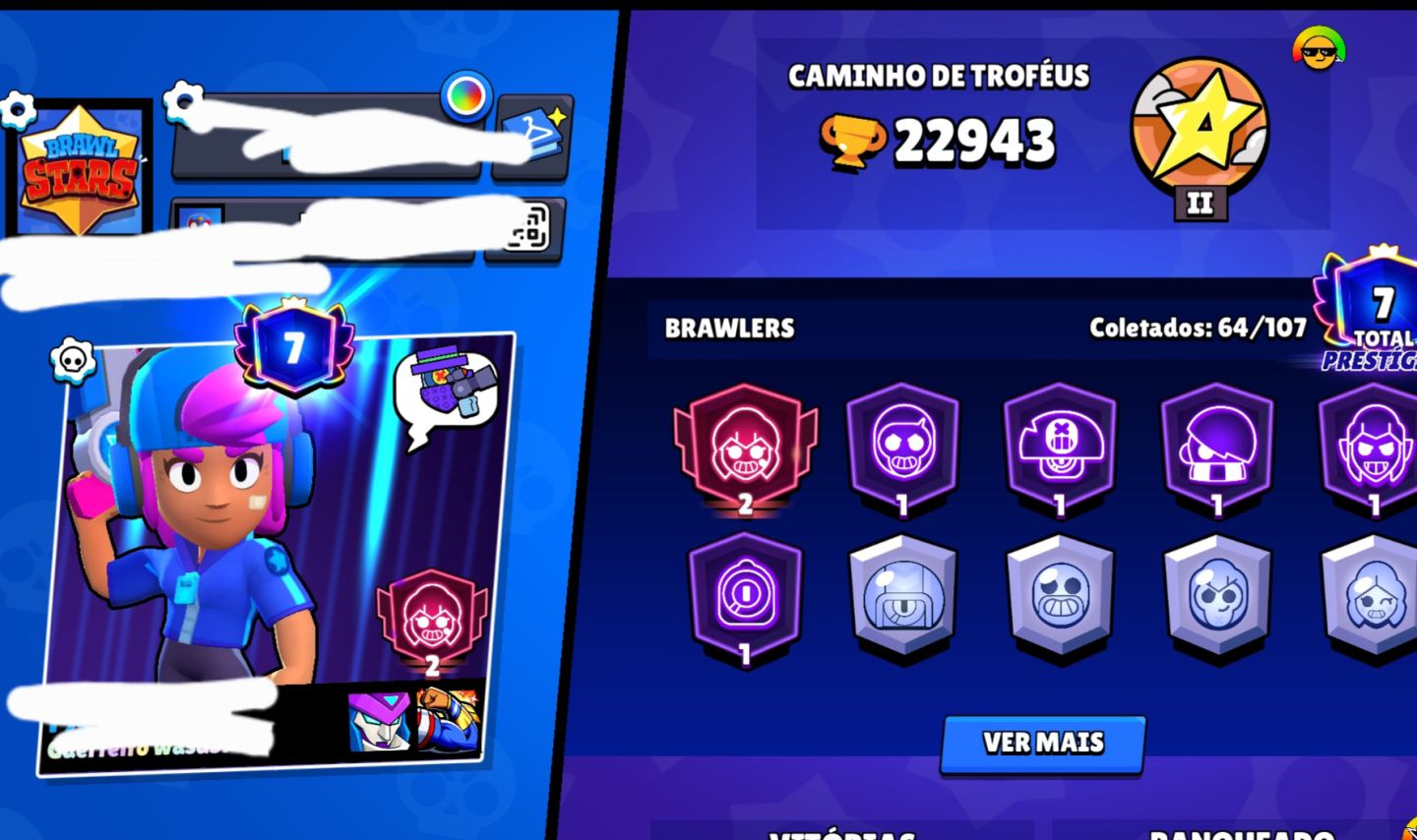Conta de brawl 2018 muito top com 21k